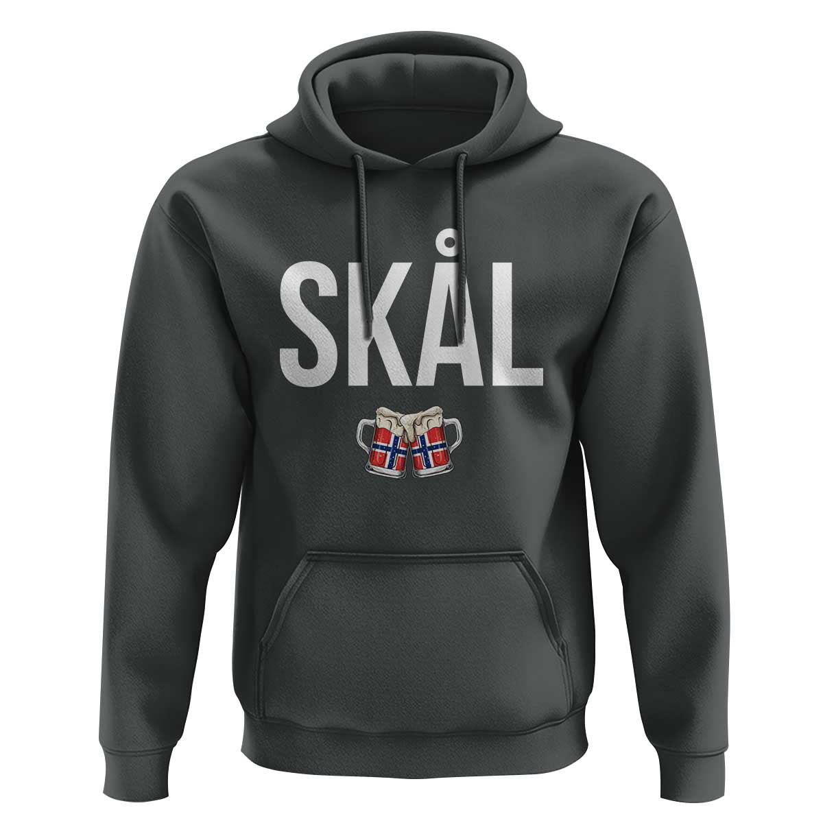 Skål Cheers in Norwegian Norway Hoodie Funny Drinking Beer Norwegian Scandinavian