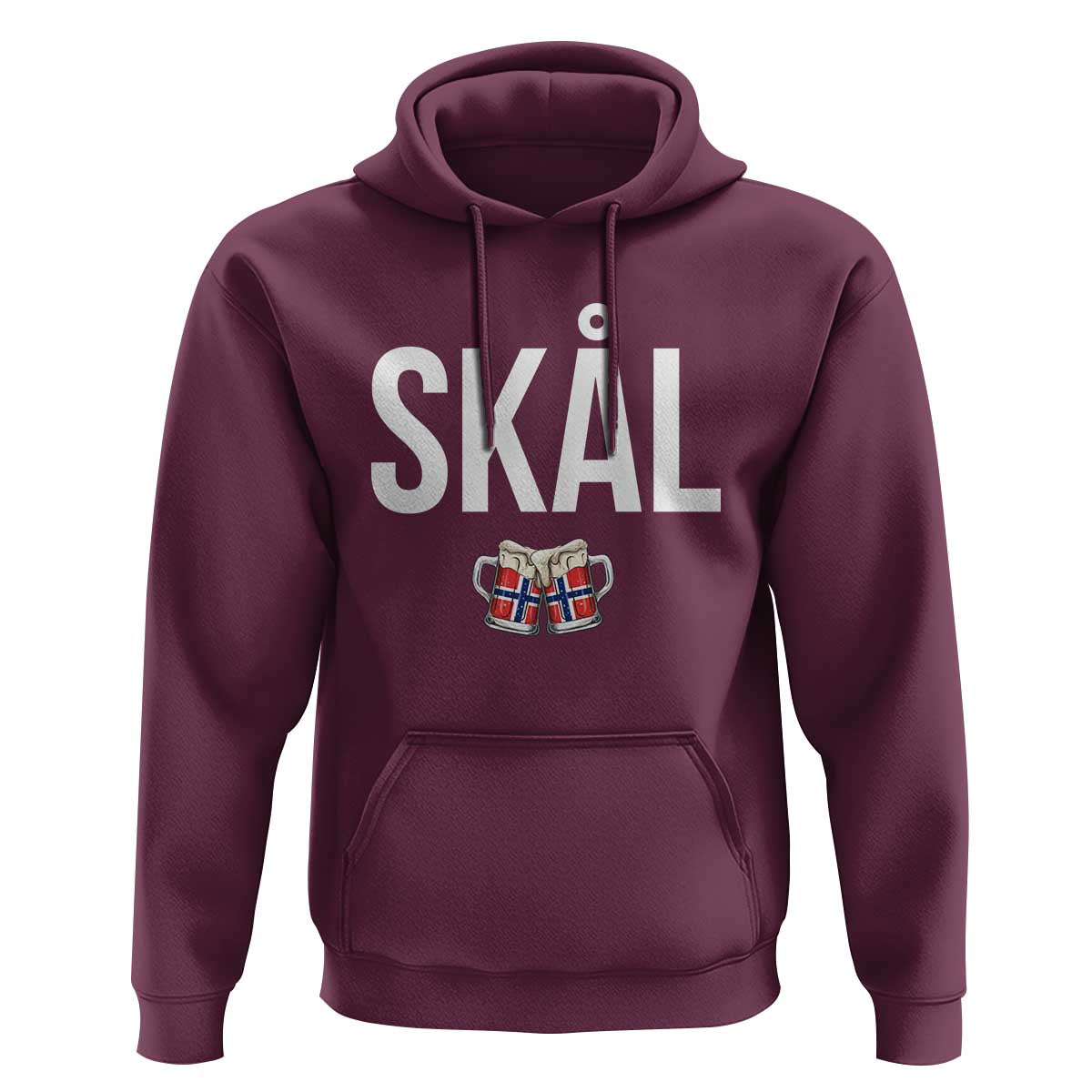 Skål Cheers in Norwegian Norway Hoodie Funny Drinking Beer Norwegian Scandinavian