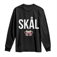 Skål Cheers in Norwegian Norway Long Sleeve Shirt Funny Drinking Beer Norwegian Scandinavian
