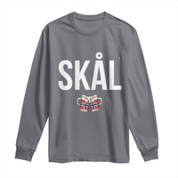 Skål Cheers in Norwegian Norway Long Sleeve Shirt Funny Drinking Beer Norwegian Scandinavian