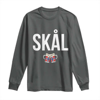 Skål Cheers in Norwegian Norway Long Sleeve Shirt Funny Drinking Beer Norwegian Scandinavian