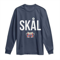 Skål Cheers in Norwegian Norway Long Sleeve Shirt Funny Drinking Beer Norwegian Scandinavian