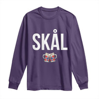 Skål Cheers in Norwegian Norway Long Sleeve Shirt Funny Drinking Beer Norwegian Scandinavian