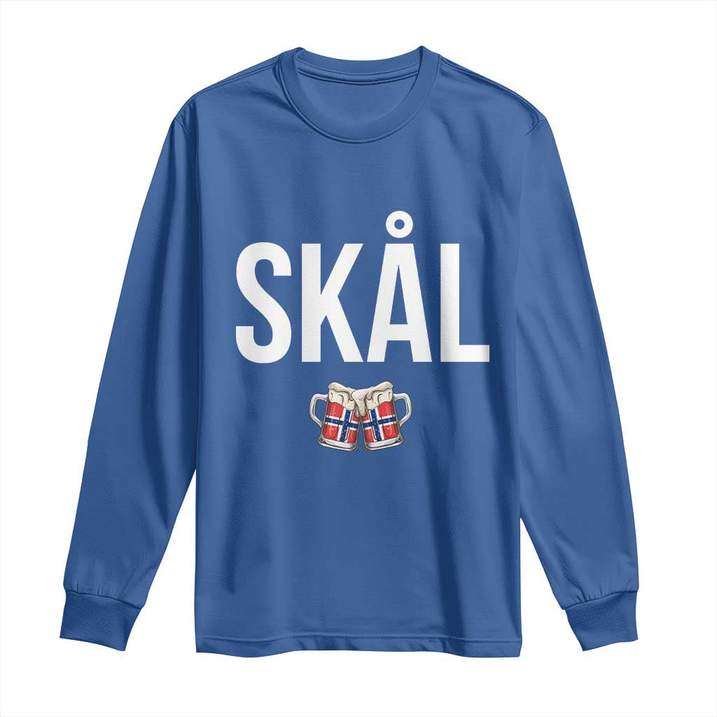 Skål Cheers in Norwegian Norway Long Sleeve Shirt Funny Drinking Beer Norwegian Scandinavian
