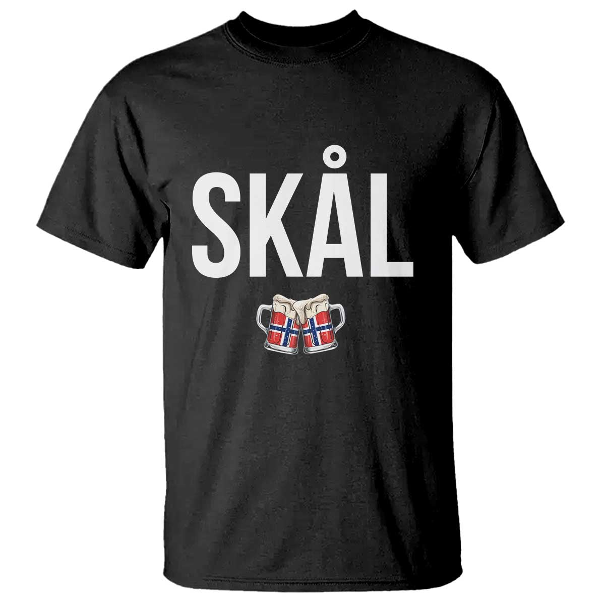 Skål Cheers in Norwegian Norway T Shirt Funny Drinking Beer Norwegian Scandinavian