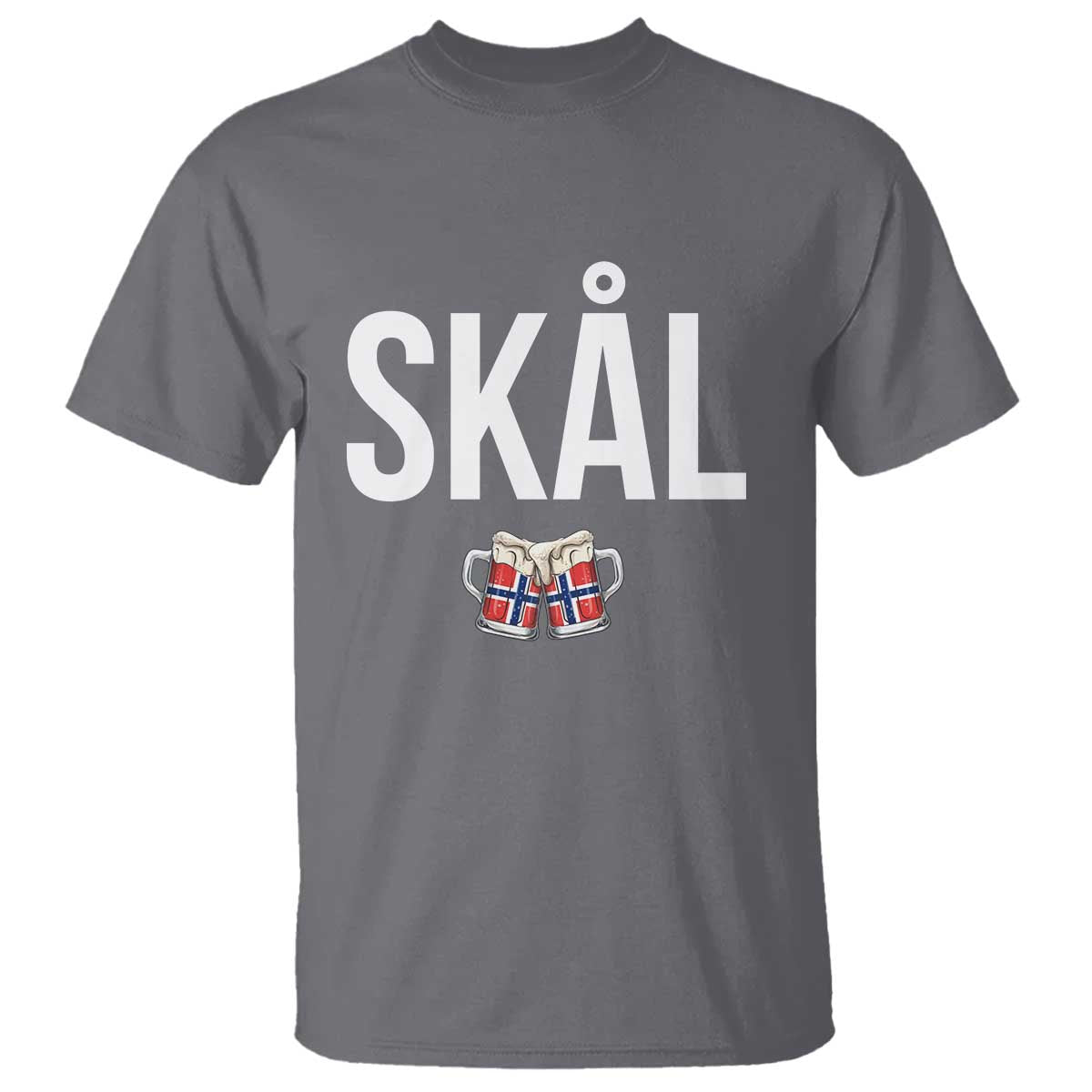 Skål Cheers in Norwegian Norway T Shirt Funny Drinking Beer Norwegian Scandinavian