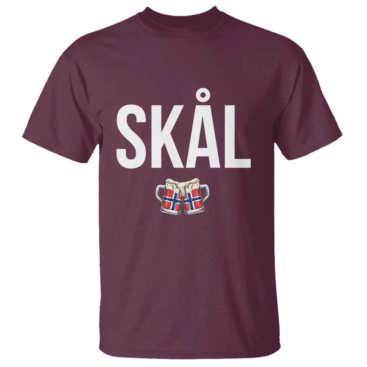 Skål Cheers in Norwegian Norway T Shirt Funny Drinking Beer Norwegian Scandinavian