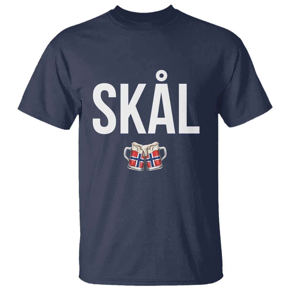 Skål Cheers in Norwegian Norway T Shirt Funny Drinking Beer Norwegian Scandinavian