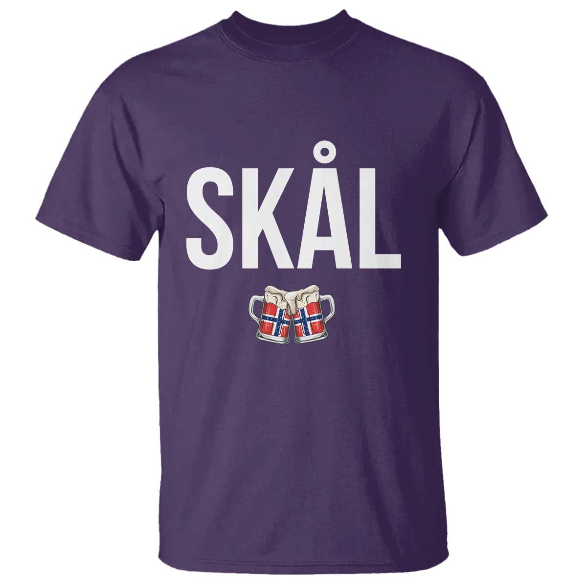 Skål Cheers in Norwegian Norway T Shirt Funny Drinking Beer Norwegian Scandinavian