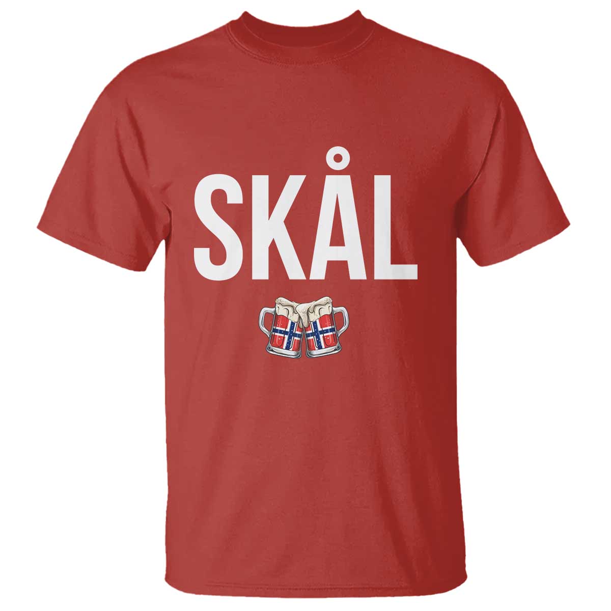 Skål Cheers in Norwegian Norway T Shirt Funny Drinking Beer Norwegian Scandinavian