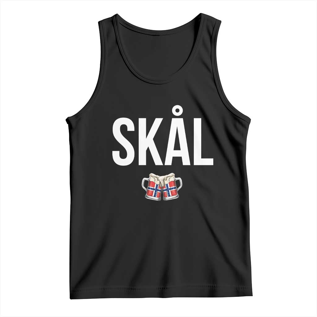 Skål Cheers in Norwegian Norway Tank Top Funny Drinking Beer Norwegian Scandinavian