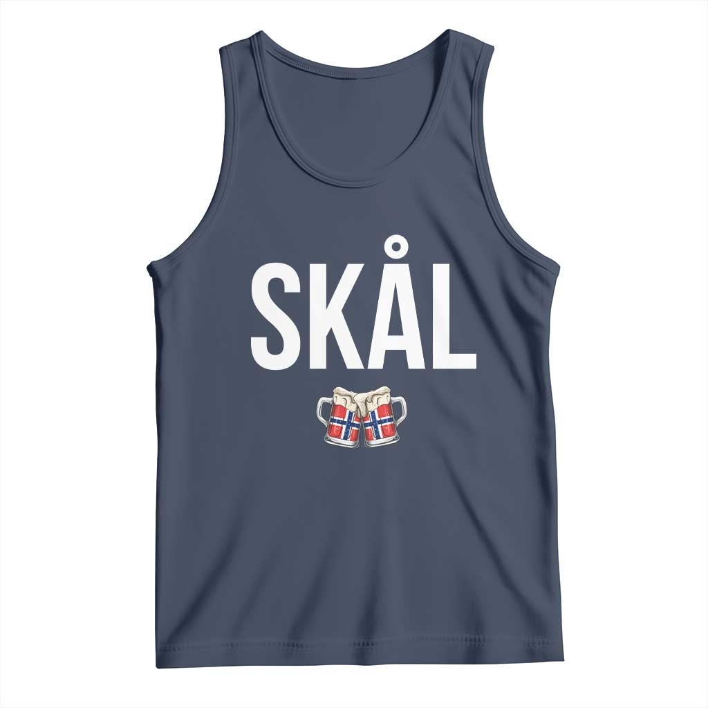 Skål Cheers in Norwegian Norway Tank Top Funny Drinking Beer Norwegian Scandinavian