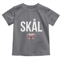 Skål Cheers in Norwegian Norway Toddler T Shirt Funny Drinking Beer Norwegian Scandinavian