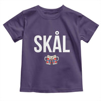 Skål Cheers in Norwegian Norway Toddler T Shirt Funny Drinking Beer Norwegian Scandinavian