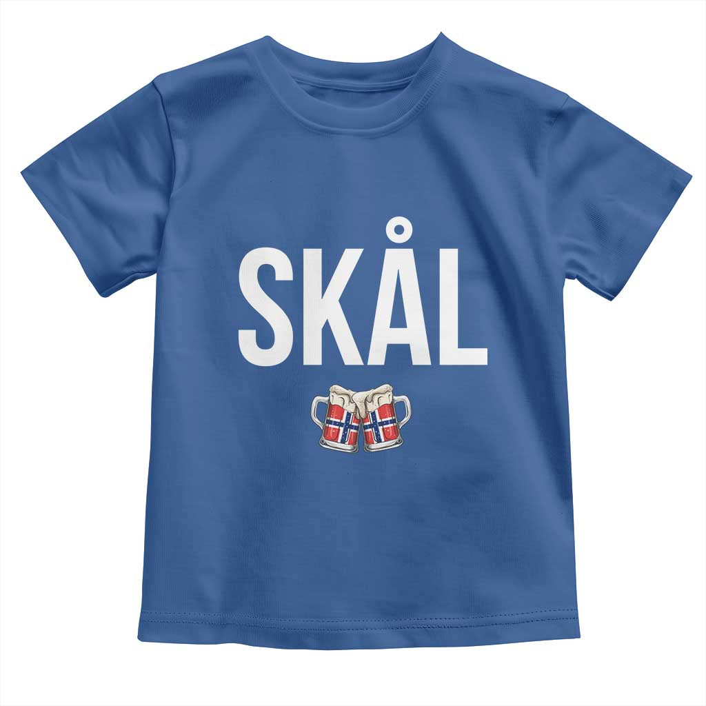 Skål Cheers in Norwegian Norway Toddler T Shirt Funny Drinking Beer Norwegian Scandinavian