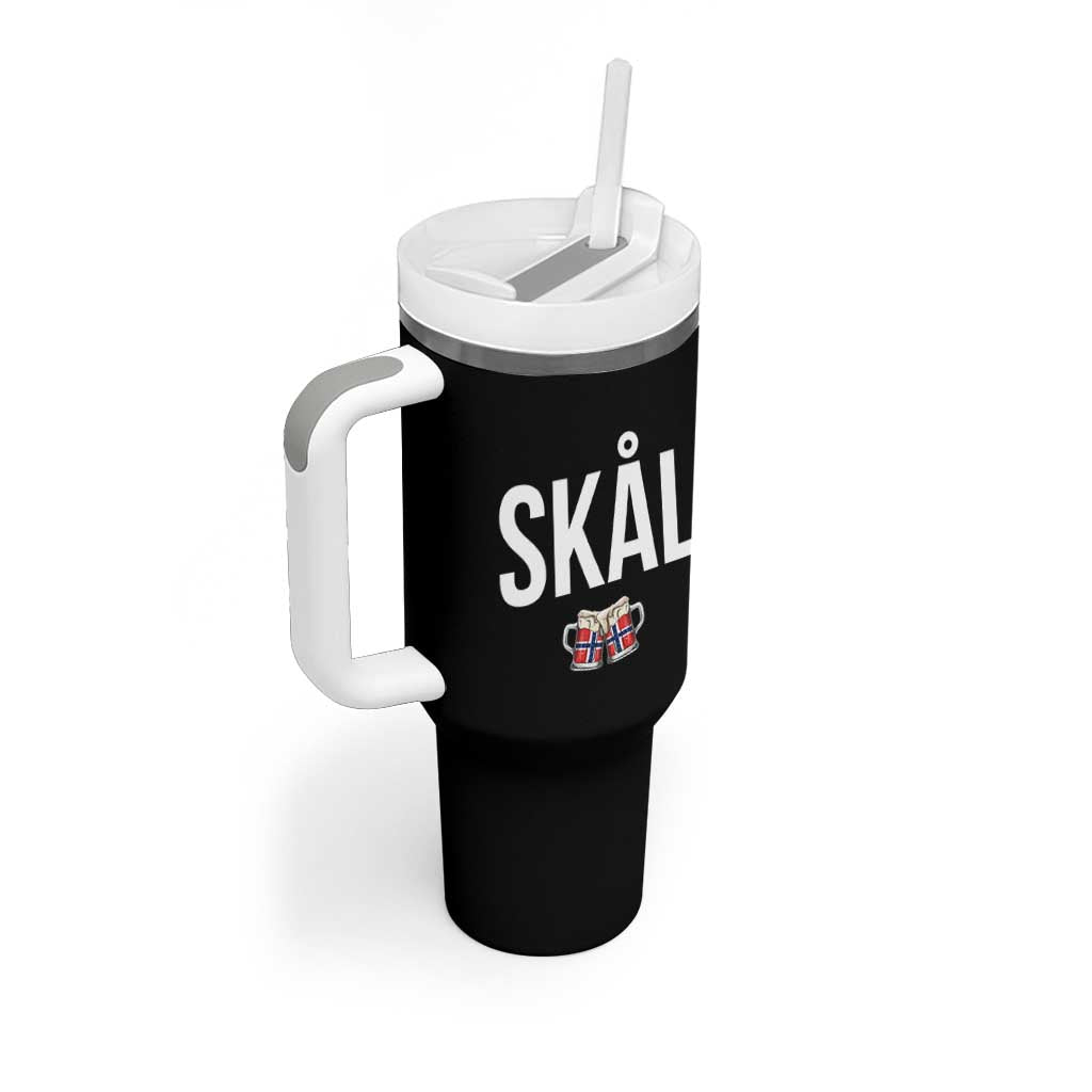 Skål Cheers in Norwegian Norway Tumbler With Handle Funny Drinking Beer Norwegian Scandinavian