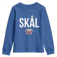 Skål Cheers in Norwegian Norway Youth Sweatshirt Funny Drinking Beer Norwegian Scandinavian