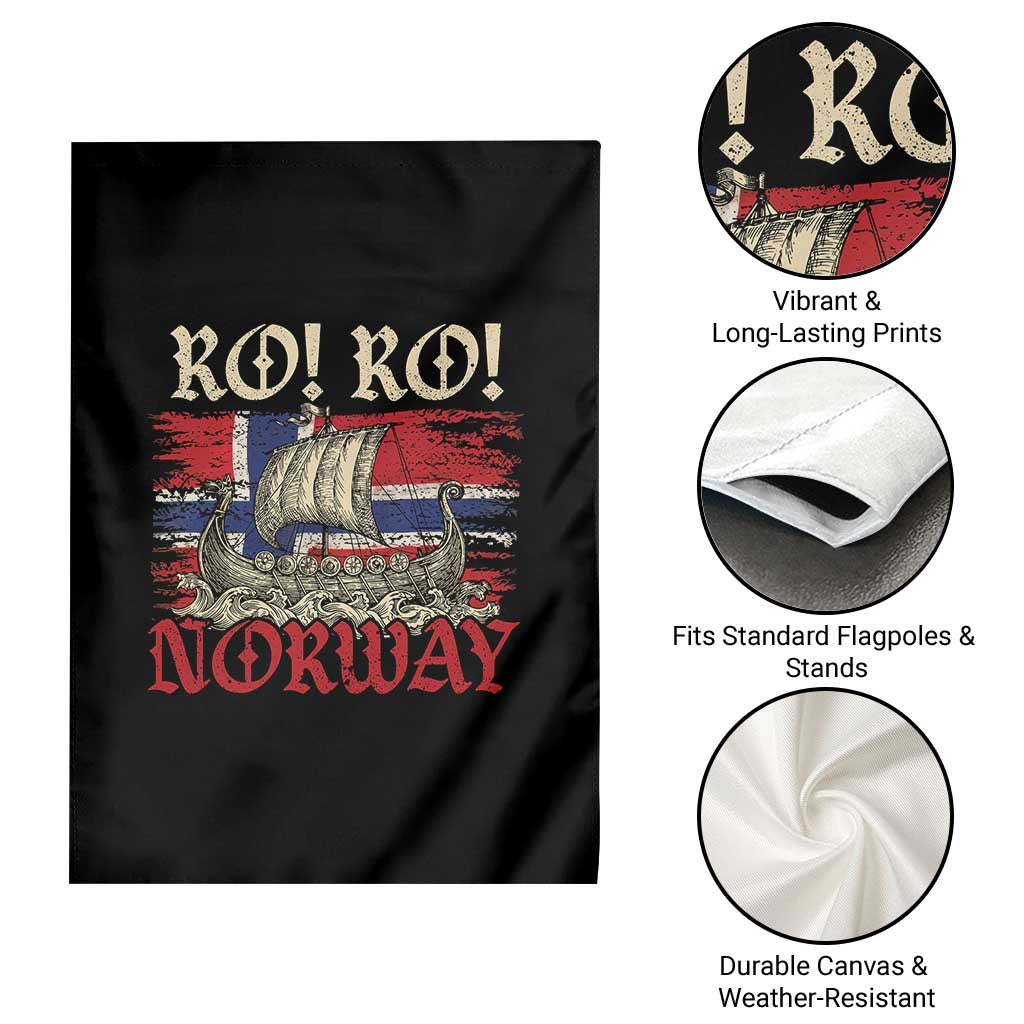 Ro Ro Norwegian Viking Ship Norway Flag Garden Flag