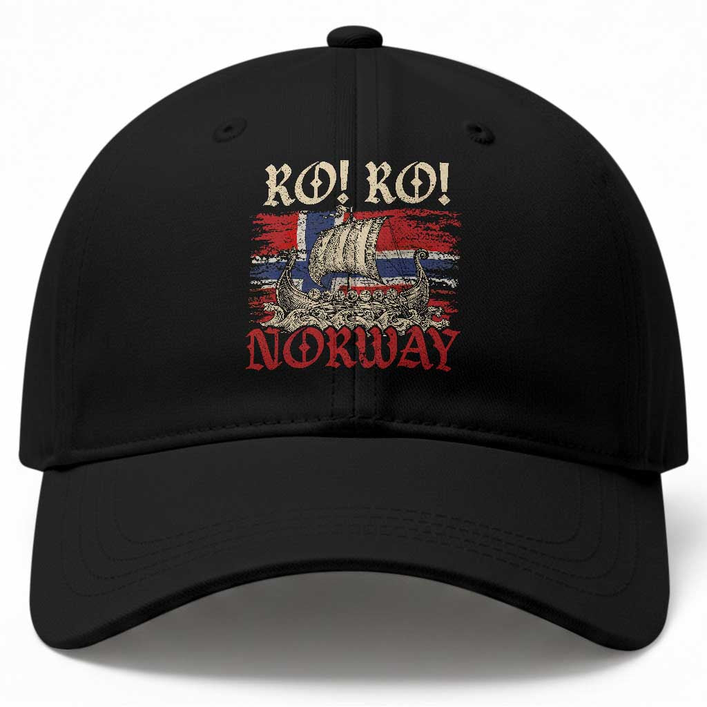 Ro Ro Norwegian Viking Ship Norway Flag Baseball Cap