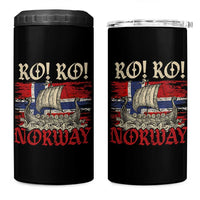 Ro Ro Norwegian Viking Ship Norway Flag 4 in 1 Can Cooler Tumbler