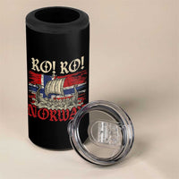 Ro Ro Norwegian Viking Ship Norway Flag 4 in 1 Can Cooler Tumbler