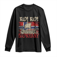 Ro Ro Norwegian Viking Ship Norway Flag Long Sleeve Shirt