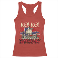 Ro Ro Norwegian Viking Ship Norway Flag Racerback Tank Top