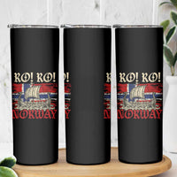 Ro Ro Norwegian Viking Ship Norway Flag Skinny Tumbler
