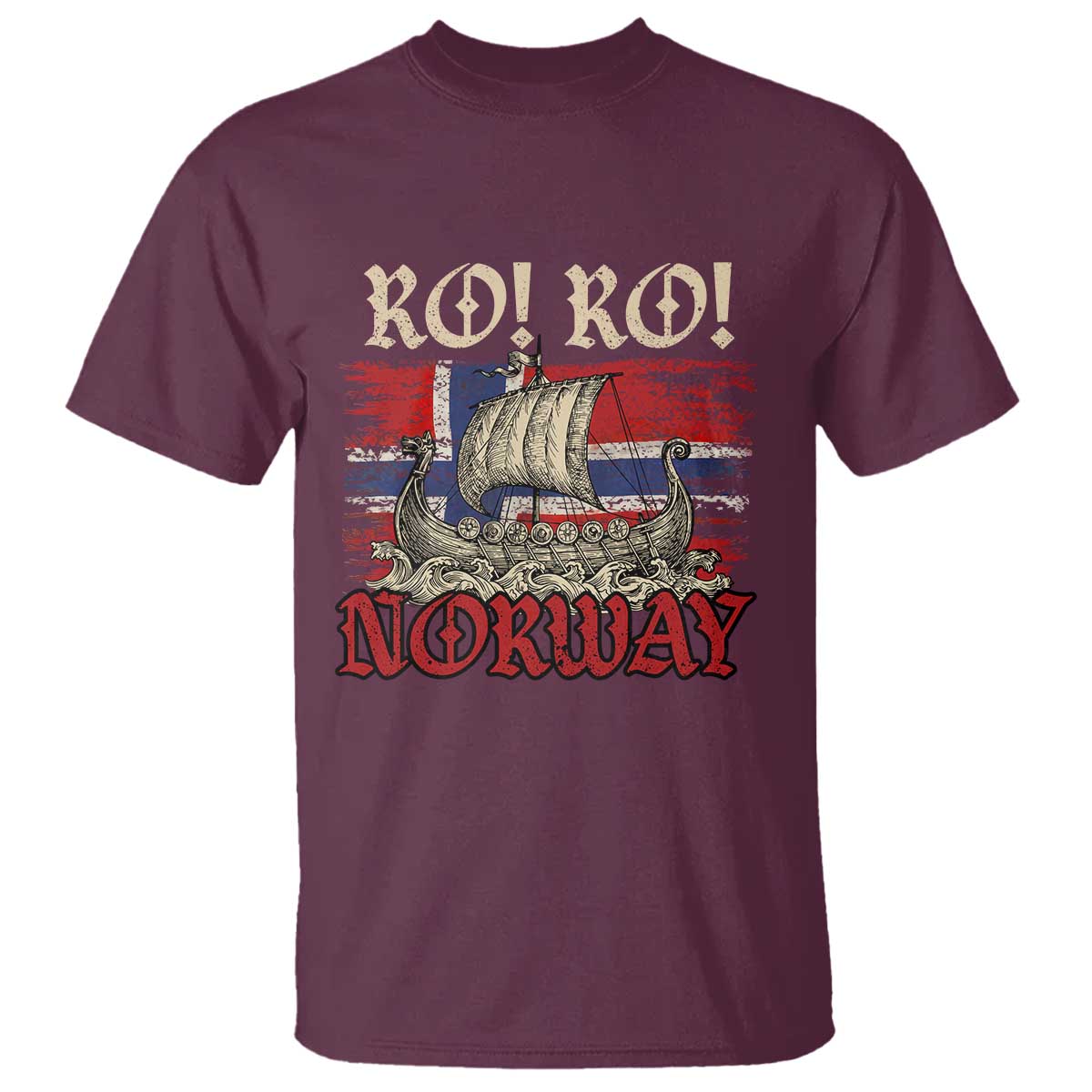 Ro Ro Norwegian Viking Ship Norway Flag T Shirt