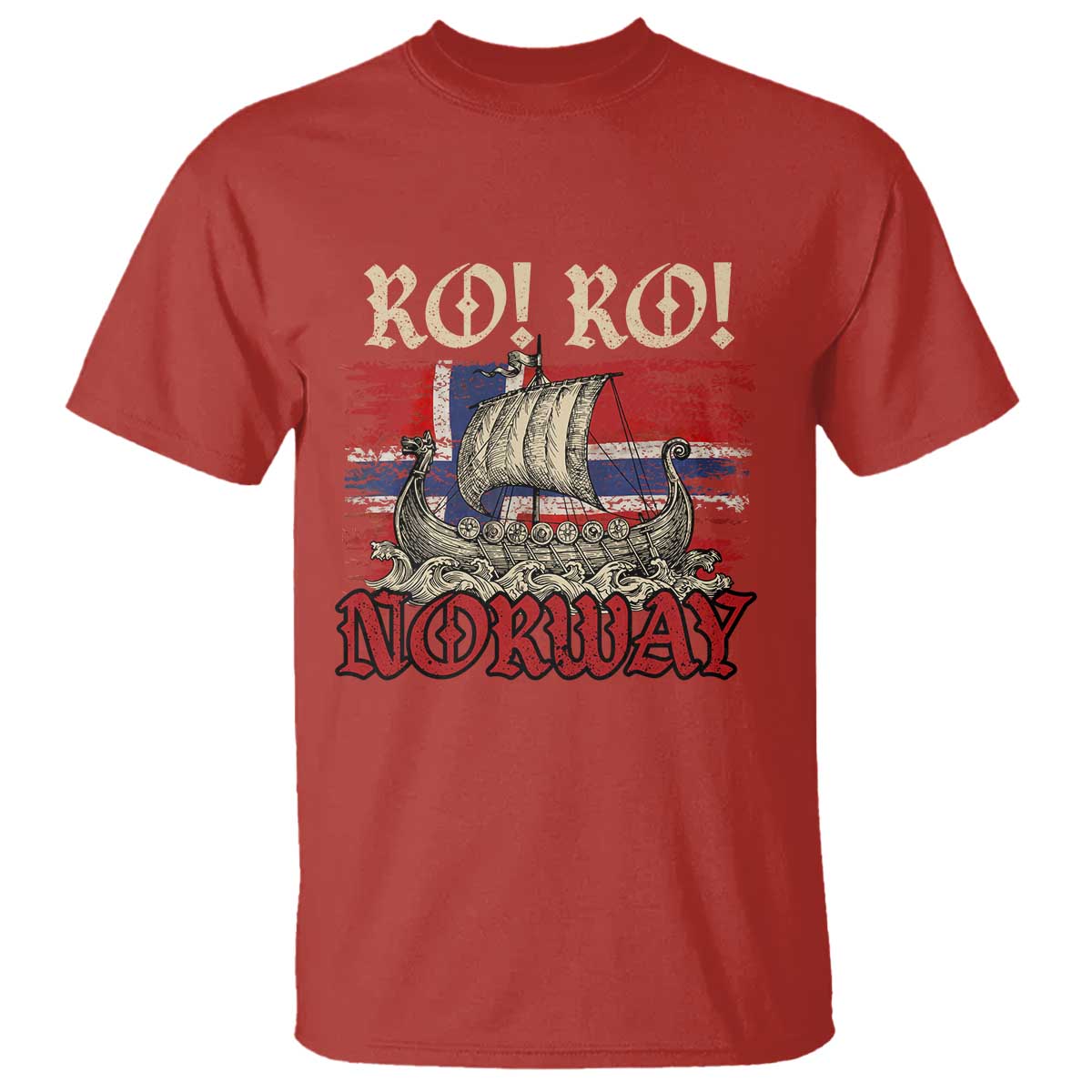Ro Ro Norwegian Viking Ship Norway Flag T Shirt