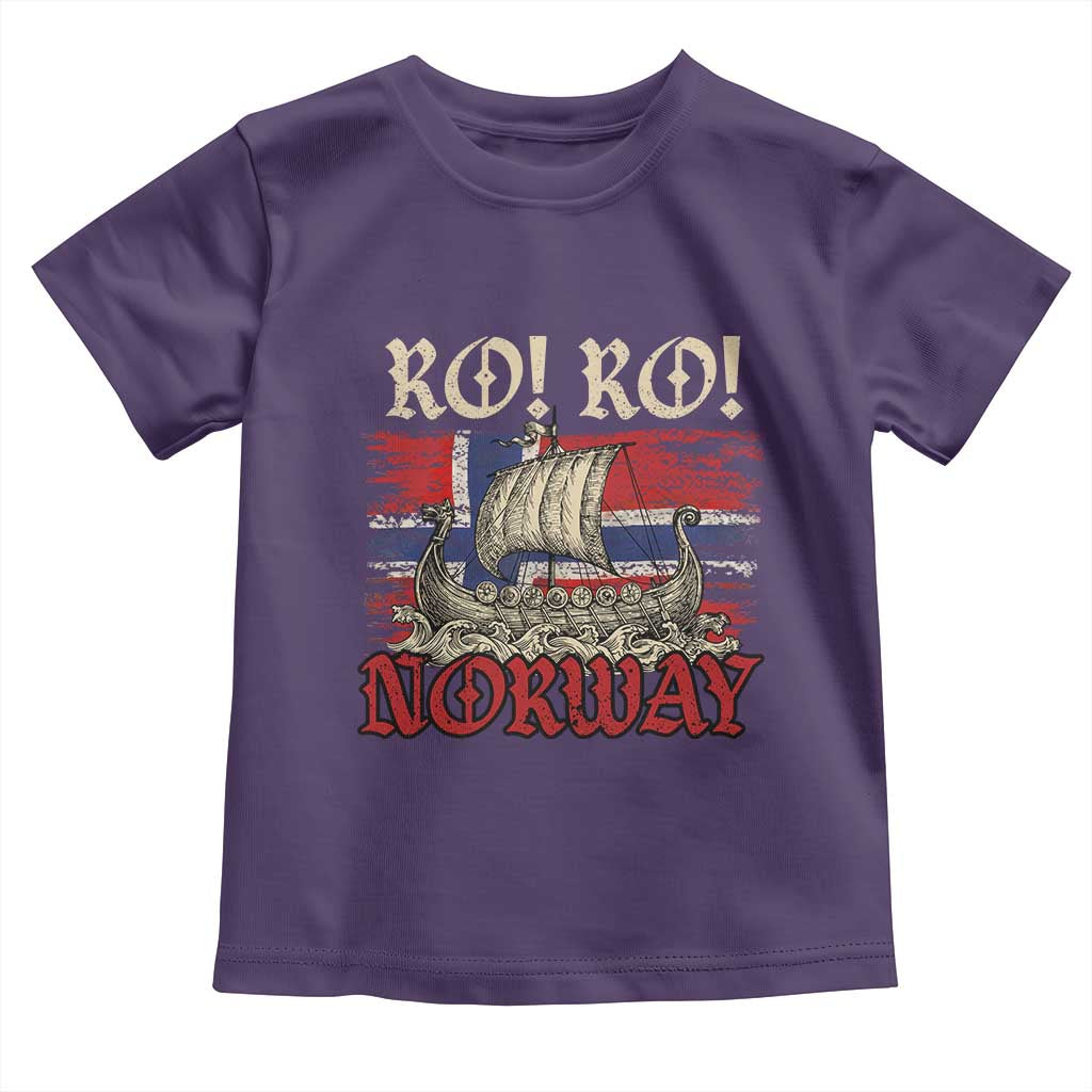Ro Ro Norwegian Viking Ship Norway Flag Toddler T Shirt
