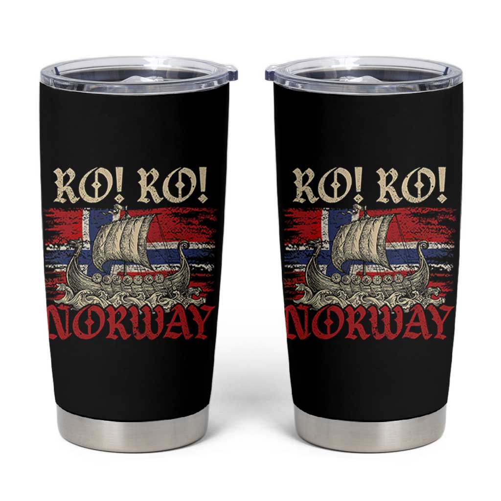 Ro Ro Norwegian Viking Ship Norway Flag Tumbler Cup