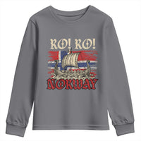 Ro Ro Norwegian Viking Ship Norway Flag Youth Sweatshirt