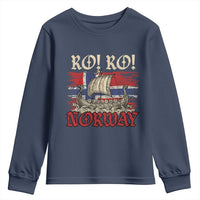 Ro Ro Norwegian Viking Ship Norway Flag Youth Sweatshirt