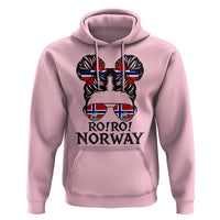 Ro Ro Norwegian Viking Ship Hoodie Norway Flag Messy Bun Girl