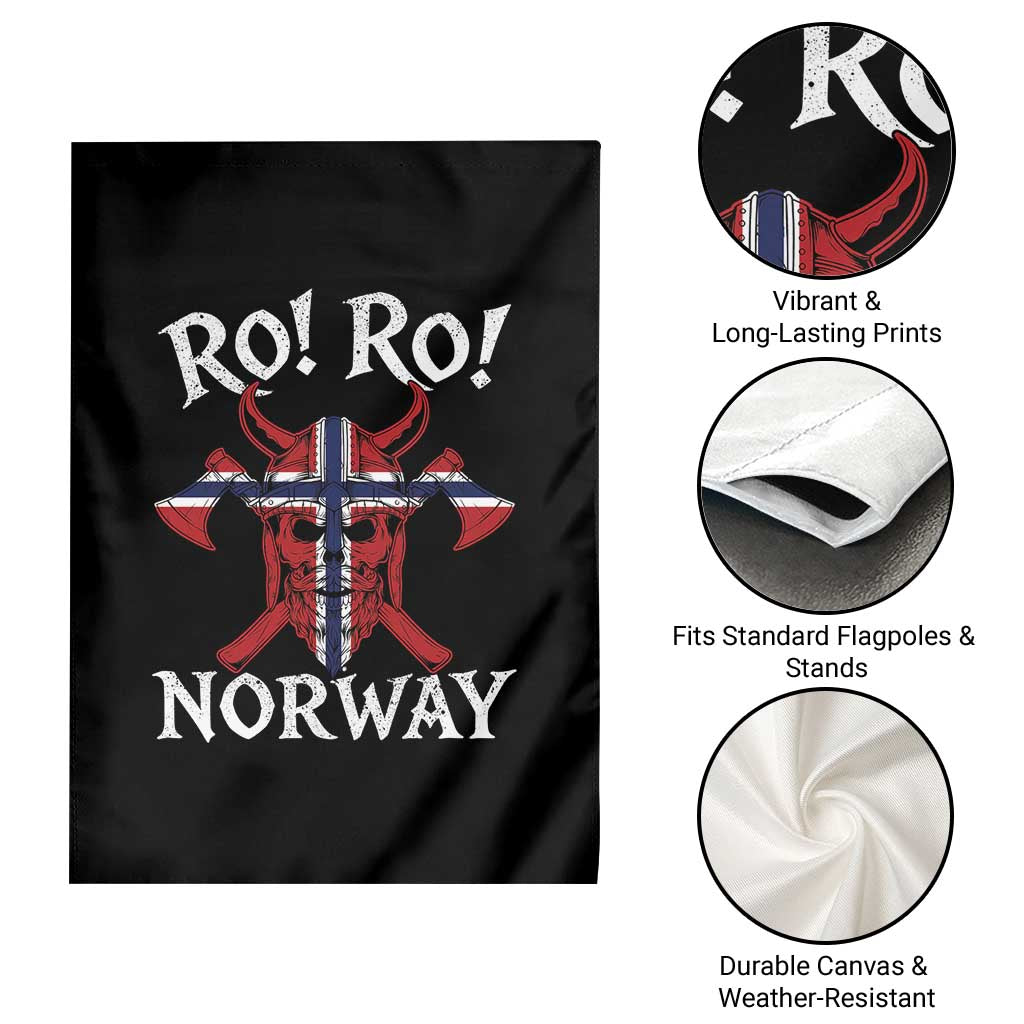 Ro Ro Norwegian Viking Blood Skull Norway Flag Pride Garden Flag