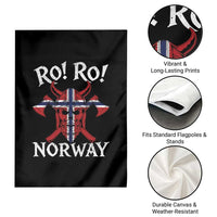 Ro Ro Norwegian Viking Blood Skull Norway Flag Pride Garden Flag