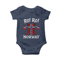 Ro Ro Norwegian Viking Blood Skull Norway Flag Pride Baby Onesie