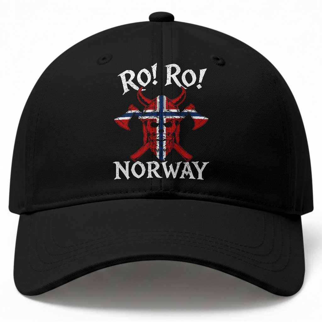 Ro Ro Norwegian Viking Blood Skull Norway Flag Pride Baseball Cap