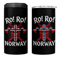 Ro Ro Norwegian Viking Blood Skull Norway Flag Pride 4 in 1 Can Cooler Tumbler