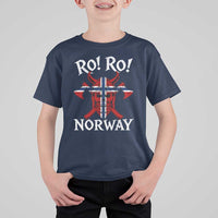 Ro Ro Norwegian Viking Blood Skull Norway Flag Pride T Shirt For Kid