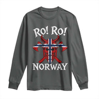Ro Ro Norwegian Viking Blood Skull Norway Flag Pride Long Sleeve Shirt