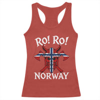 Ro Ro Norwegian Viking Blood Skull Norway Flag Pride Racerback Tank Top
