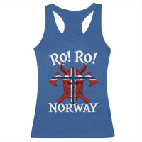 Ro Ro Norwegian Viking Blood Skull Norway Flag Pride Racerback Tank Top