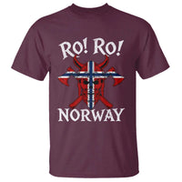 Ro Ro Norwegian Viking Blood Skull Norway Flag Pride T Shirt