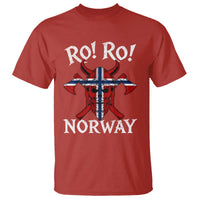 Ro Ro Norwegian Viking Blood Skull Norway Flag Pride T Shirt