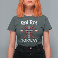 Ro Ro Norwegian Viking Blood Skull Norway Flag Pride T Shirt For Women
