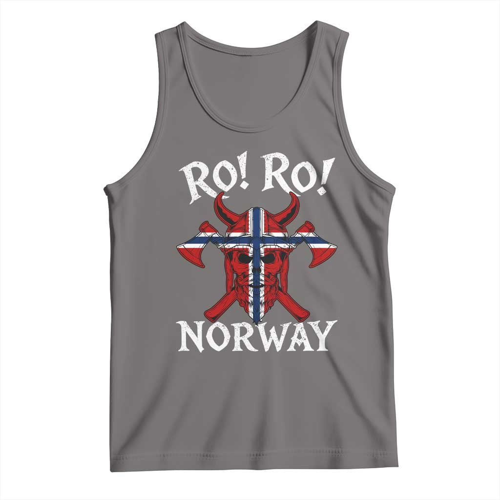 Ro Ro Norwegian Viking Blood Skull Norway Flag Pride Tank Top