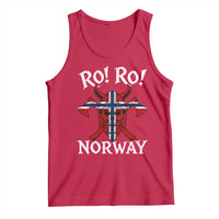 Ro Ro Norwegian Viking Blood Skull Norway Flag Pride Tank Top