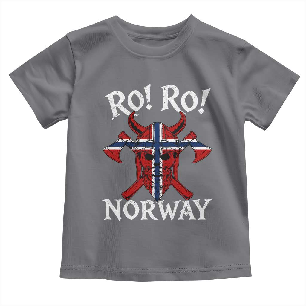 Ro Ro Norwegian Viking Blood Skull Norway Flag Pride Toddler T Shirt